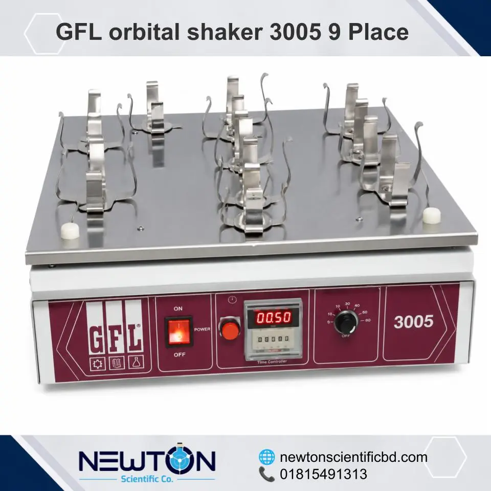GFL Orbital Shaker 3005 9 Place – Laboratory Orbital Shaker