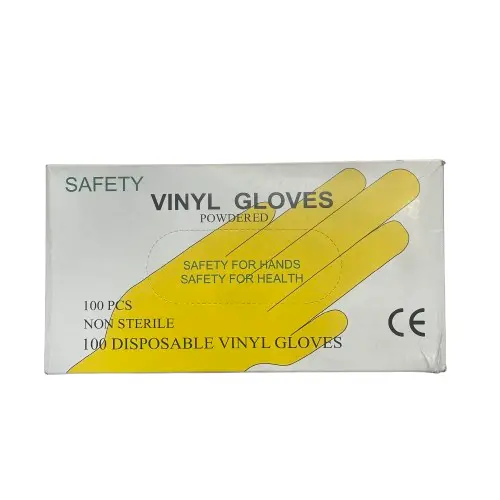 Vinyl Hand Gloves 100 Pcs Box